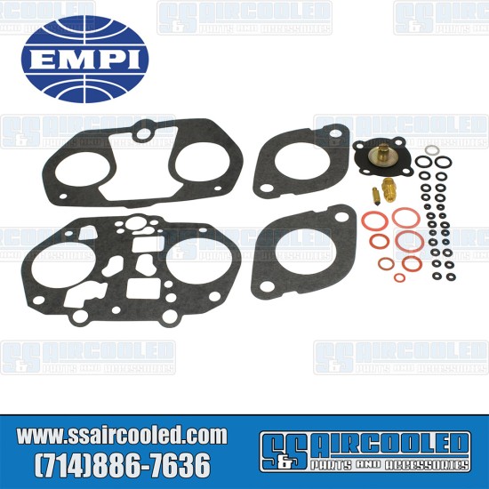 EMPI VW Carburetor Rebuild Kit, 36/40/45 D-Series, 00-2364-0, VW Bug, Super Beetle, Karmann Ghia, Bus, Type 3, Thing EMPI VW Carburetor Rebuild Kit, 36/40/45 D-Series, 00-2364-0, VW Bug, Super Beetle, Karmann Ghia, Bus, Type 3, Thing
