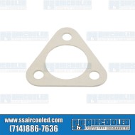 Exhaust Flange Gasket, Header to Muffler, 1-3/4in ID, Small 3-Bolt, Paper