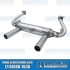 2 Tip Exhaust System, 1-3/8in. Header, Stainless Steel