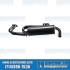 Single Quiet Pack Exhaust System, 1-1/2in. 3-Bolt Header w/Muffler, Black w/Black Tips