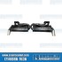 2-Tip GT-Style Exhaust System, 1-1/2in. 3-Bolt Header w/Mufflers, Black w/Chrome Tips