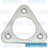 Exhaust Flange Gasket, Header to Muffler, 1-3/4in ID, Small 3-Bolt, Metal/Paper