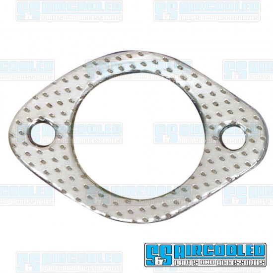 EMPI VW Exhaust Gaskets, 1-5/8in ID, Heavy Duty, Metal/Paper, 00-3632-0