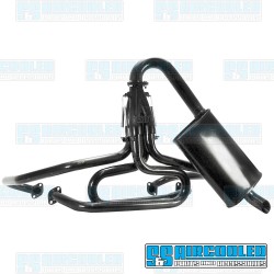 Off-Road Competition Exhaust System, 1-5/8in. Header w/Turbo Muffler, Black
