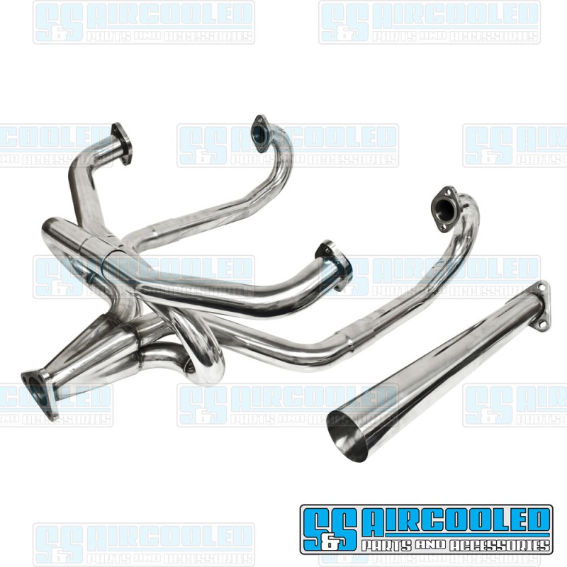 EMPI VW Merged Exhaust System, 1-5/8in. Header w/Stinger, Stainless Steel, 00-3760-0 EMPI VW Merged Exhaust System, 1-5/8in. Header w/Stinger, Stainless Steel, 00-3760-0