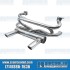 2 Tip Exhaust System, 1-3/8in. Header, Stainless Steel