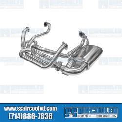 Sideflow Exhaust System, 1-5/8in. V-Band Header w/Muffler, Stainless Steel Sideflow Exhaust System, 1-5/8in. V-Band Header w/Muffler, Stainless Steel