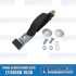 Seat Belt, 2 Point Lap Belt w/Silver Push Button Latch, Black