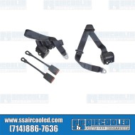 Seat Belts, 3 Point Retractable Shoulder Belts, Black Seat Belts, 3 Point Retractable Shoulder Belts, Black