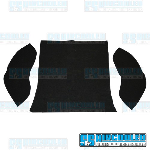 Carpet Kit, 3-Piece Rear Well/Cargo Area, Black Carpet Kit, 3-Piece Rear Well/Cargo Area, Black