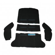 Carpet Kit, 5-Piece Rear Well/Cargo Area, Black Carpet Kit, 5-Piece Rear Well/Cargo Area, Black