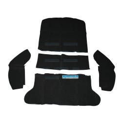 Carpet Kit, 5-Piece Rear Well/Cargo Area, Black