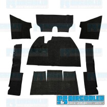 Carpet Kit, 7-Piece w/o Footrest, Black