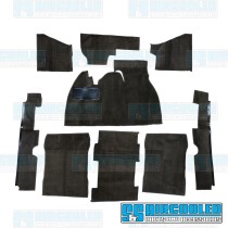 Carpet Kit, 9-Piece w/Footrest, Black Carpet Kit, 9-Piece w/Footrest, Black