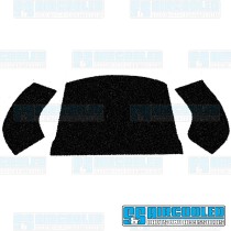 Carpet Kit, 3-Piece Rear Well/Cargo Area, Black