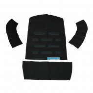 Carpet Kit, 4-Piece Rear Well/Cargo Area, Black