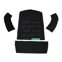 Carpet Kit, 4-Piece Rear Well/Cargo Area, Black