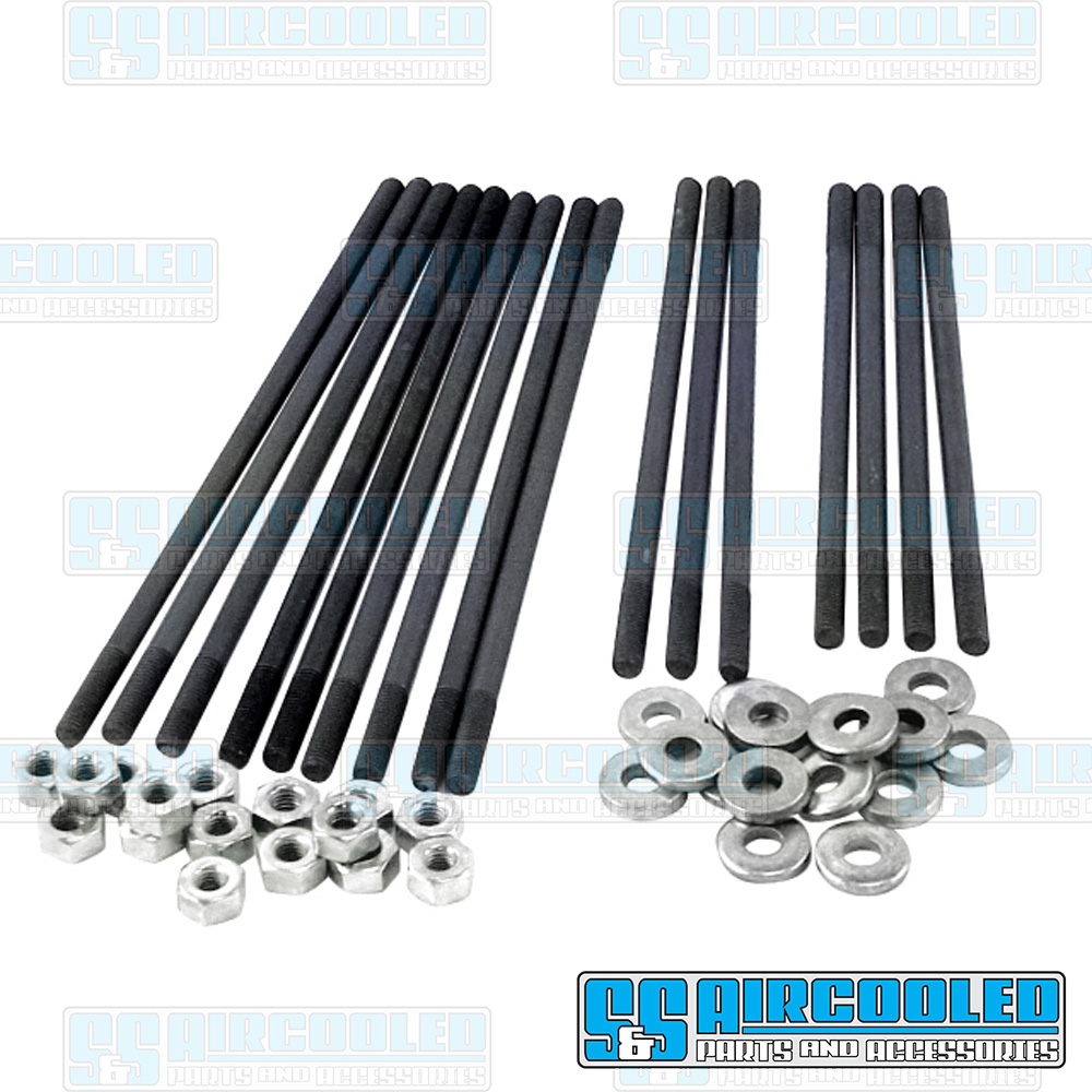 Head Studs, 10mm, 11mm Longer, Dual Port, Chromoly