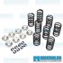 Valve Spring Kit, Single Springs, Chromoly Retainers, Hardened Valve Locks