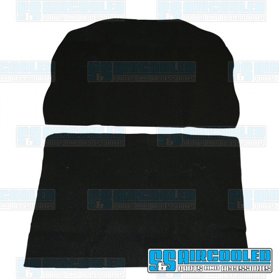 EMPI VW Carpet Kit, 2-Piece Trunk, Black, 00-4286-0