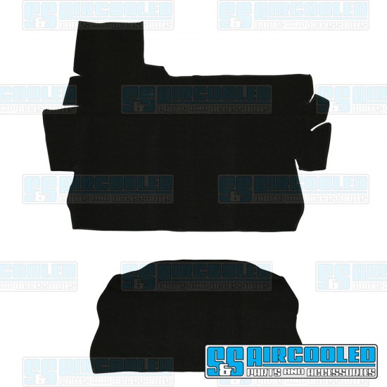 EMPI VW Carpet Kit, 2-Piece Trunk, Black, 00-4287-0
