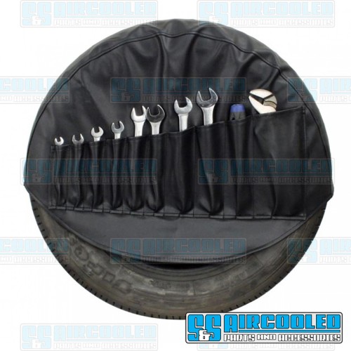 Spare Tire Cover Tool Bag, Black Vinyl Spare Tire Cover Tool Bag, Black Vinyl