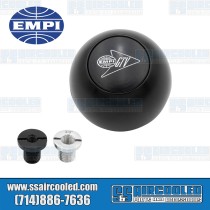 Shifter Knob, GTV Logo, Aluminum, Black Shifter Knob, GTV Logo, Aluminum, Black