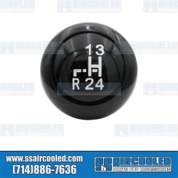 Shifter Knob, Stock Style w/Shift-Pattern, Aluminum, Black Shifter Knob, Stock Style w/Shift-Pattern, Aluminum, Black