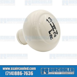 Shifter Knob, Stock Style w/Shift-Pattern, Aluminum, Ivory Shifter Knob, Stock Style w/Shift-Pattern, Aluminum, Ivory