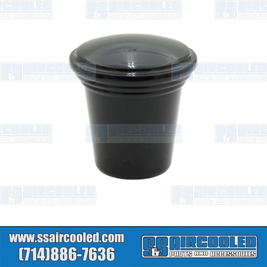 EMPI VW Dash Knob, Headlight Switch & Wiper Switch, 4mm Thread, Aluminum, Black, 00-4692-0, VW Bug, Ghia, Bus, Type 3 EMPI VW Dash Knob, Headlight Switch & Wiper Switch, 4mm Thread, Aluminum, Black, 00-4692-0, VW Bug, Ghia, Bus, Type 3
