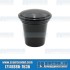 Dash Knob, Headlight Switch & Wiper Switch, 4mm Thread, Aluminum, Black
