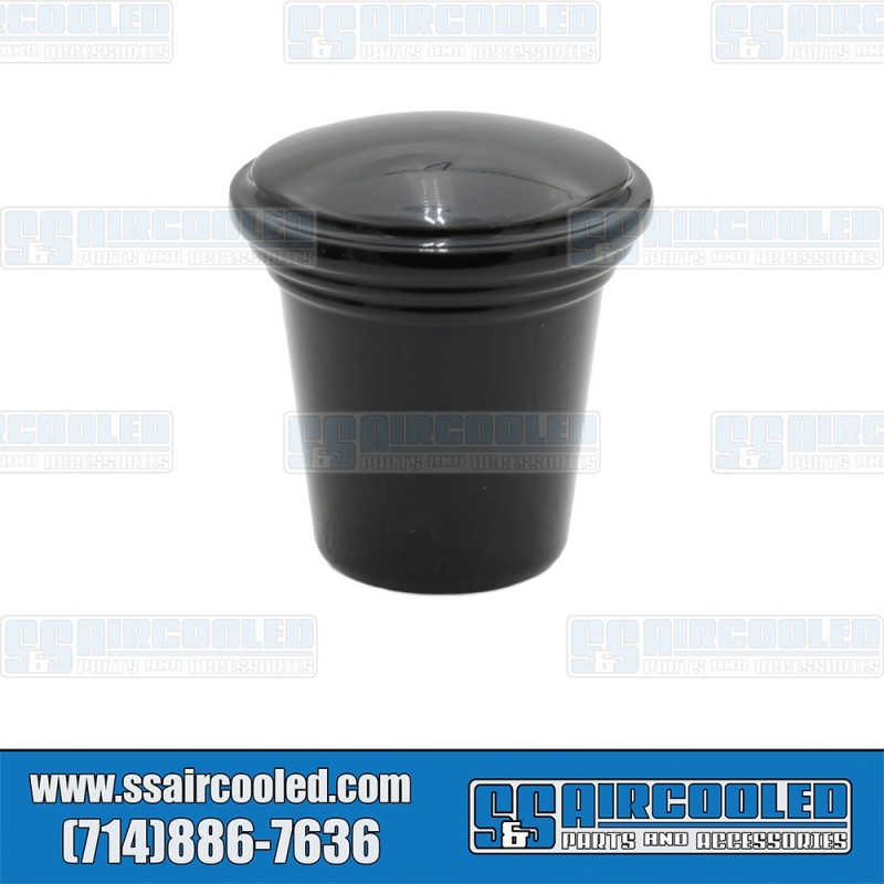 EMPI VW Dash Knob, Wiper Switch, 4mm, Aluminum, Black, 00-4692-0, VW Bug, Ghia, Bus, Type 3 EMPI VW Dash Knob, Wiper Switch, 4mm, Aluminum, Black, 00-4692-0, VW Bug, Ghia, Bus, Type 3
