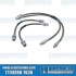 Brake Hose Kit, Braided Stainless Steel, Front & Rear, Left & Right