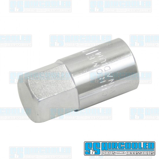 EMPI VW Transmission Drain Plug Socket, 17mm, 3/8in. Drive, 00-5773-0