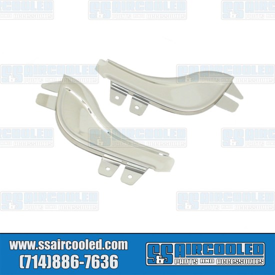 EMPI VW Fender Guard Set, Front, Stainless Steel, 00-6439-0, VW Bug, Super Beetle EMPI VW Fender Guard Set, Front, Stainless Steel, 00-6439-0, VW Bug, Super Beetle