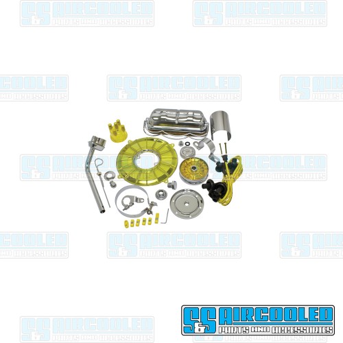 Engine Dress-Up Kit, Deluxe, Yellow/Chrome Engine Dress-Up Kit, Deluxe, Yellow/Chrome