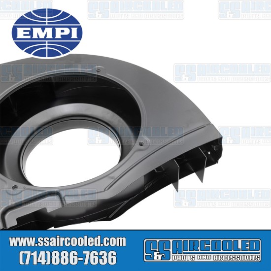 EMPI VW 36hp Non Doghouse Super Fan Shroud w/o Heater, Black, 00-8679-0, VW Bug, Karmann Ghia, Bus