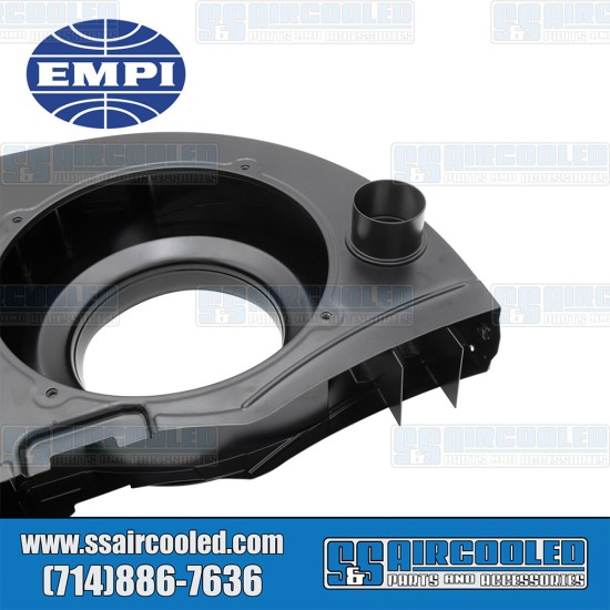 EMPI VW 36hp Non Doghouse Super Fan Shroud w/Heater, Black, 00-8684-0, VW Bug, Karmann Ghia, Bus