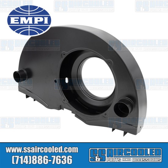 EMPI VW 36hp Non Doghouse Super Fan Shroud w/Heater, Black, 00-8684-0, VW Bug, Karmann Ghia, Bus