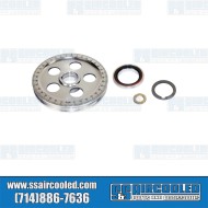 Crankshaft Pulley, 6-3/4in, Sand Seal, Aluminum, 5-Hole, Polished w/Black Numbers Crankshaft Pulley, 6-3/4in, Sand Seal, Aluminum, 5-Hole, Polished w/Black Numbers