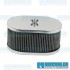 Air Filter Assembly, DCOE, Oval, Gauze Element, Chrome