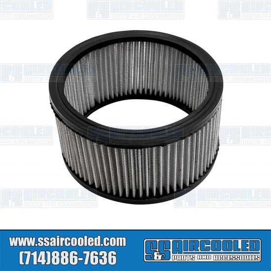  VW Air Filter Element, 7 x 4-1/2 x 3-1/2in, Oval, Gauze, 00-8734-0