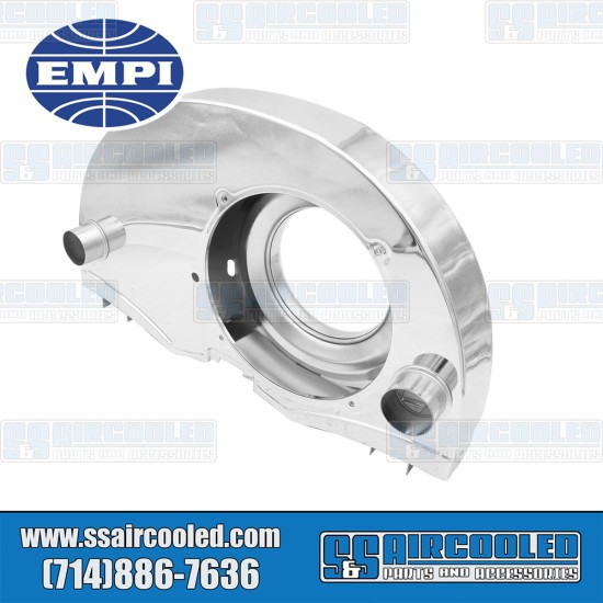 EMPI VW 36hp Non Doghouse Super Fan Shroud w/Heater, Chrome, 00-8832-0, VW Bug, Karmann Ghia, Bus EMPI VW 36hp Non Doghouse Super Fan Shroud w/Heater, Chrome, 00-8832-0, VW Bug, Karmann Ghia, Bus