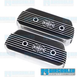 Valve Covers, Bolt On, Aluminum, Polished w/Black Inset Valve Covers, Bolt On, Aluminum, Polished w/Black Inset