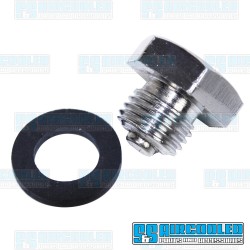 Sump Plate Drain Plug, Magnetic, Chrome Sump Plate Drain Plug, Magnetic, Chrome