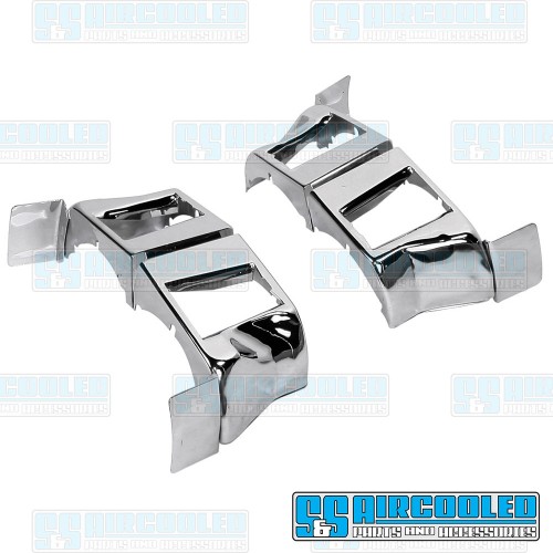 Deflector Tin, Cool Tins, Mounts Under Cylinders, Chrome, VW Bug, Super Beetle, Ghia, Bus, Type