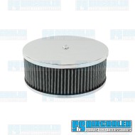 Air Filter Assembly, Stock/ICT/EPC, Round, Gauze, Chrome