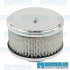 Air Filter Assembly, Kadron/Brosol/Solex/40K, Round, Paper Element, Chrome