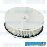 Air Filter Assembly, Stock/ICT/EPC, Round, Paper, Chrome