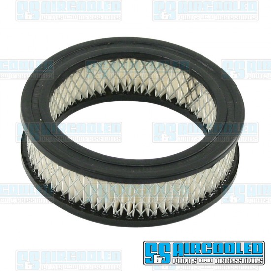 EMPI VW Air Filter Element,  5-1/2 x 1-1/2in, Round, Paper, 00-9185-0